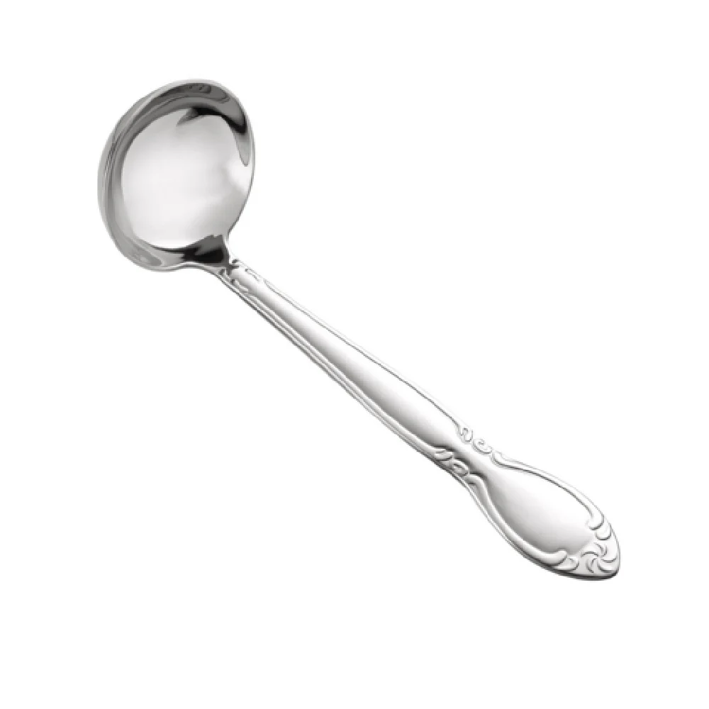 CAC China 3023-37 2 Oz Louvre Ladle Stainless Steel One-piece 9-1/4 Inch CAC China 3023-37 2 Oz Louvre Ladle Stainless Steel One-piece 9-1/4 Inch