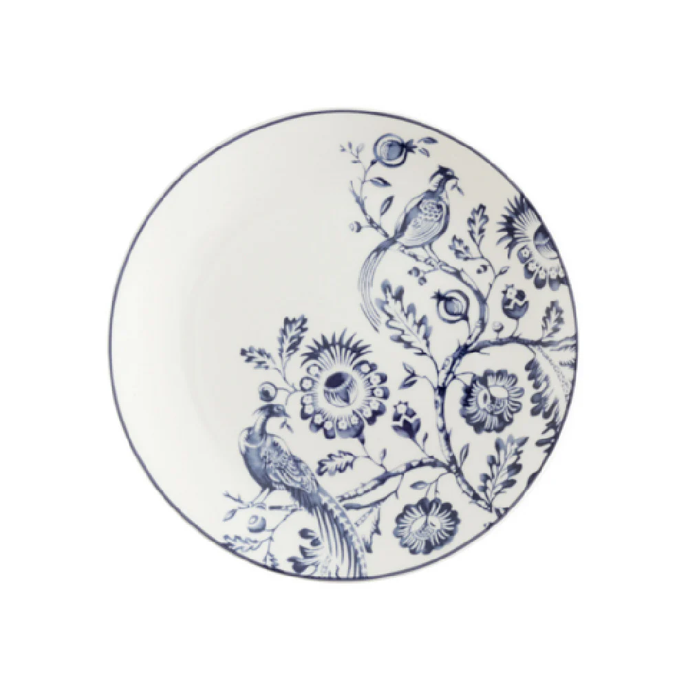 Fortessa RRP.JINJI.15 10.75 Inch Bone China Plate with Flat Edge Design