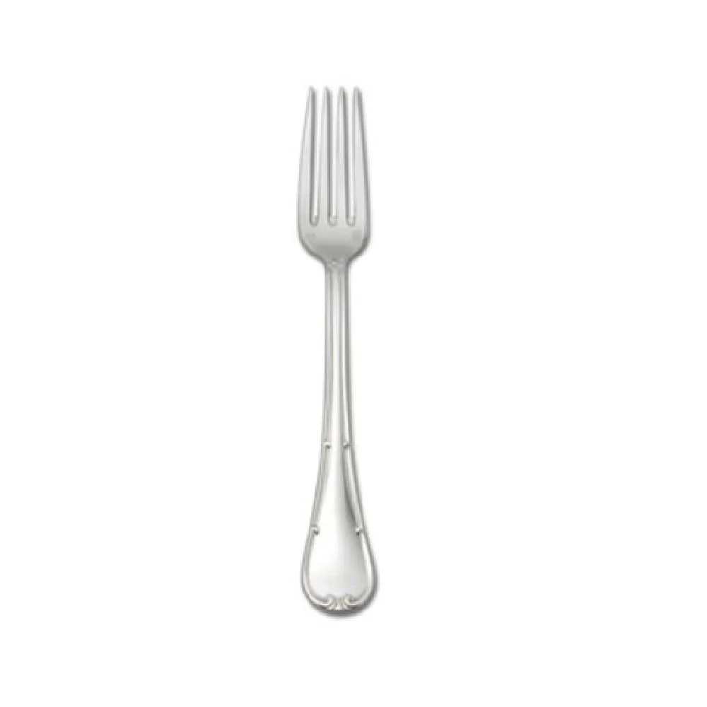 1880 Hospitality T022FDIF 8 Inch European Table Fork Scrolled Border 18/10 Stainless Steel
