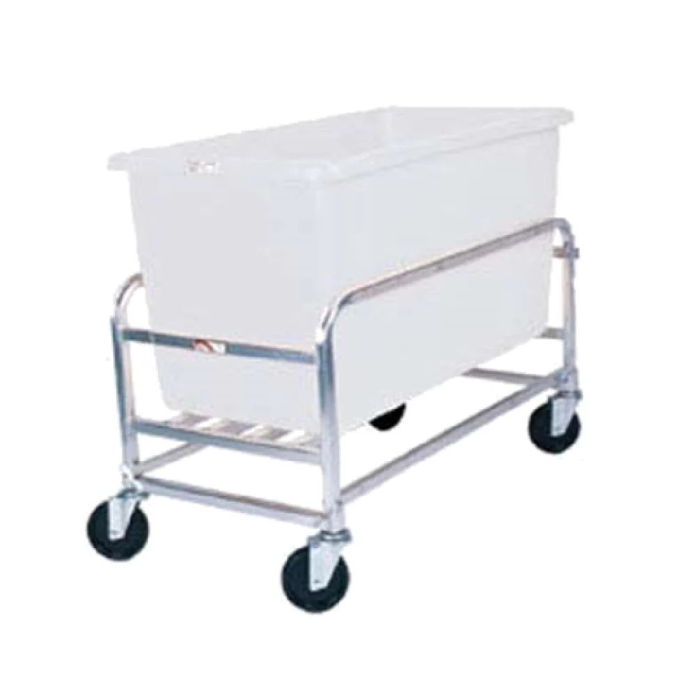 Winholt 30-8-AL-WH 38 Inch Aluminum Bulk Goods Cart 8 Bushel with White Tub Winholt 30-8-AL-WH 38 Inch Aluminum Bulk Goods Cart 8 Bushel with White Tub