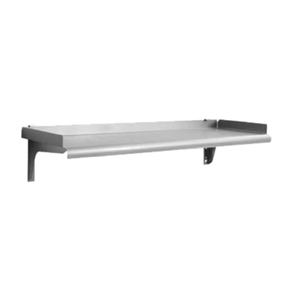 Eagle SWS1560-14/316-VMAR 60 Inch Wall Mounted Shelf Stainless Steel with Marine Edge