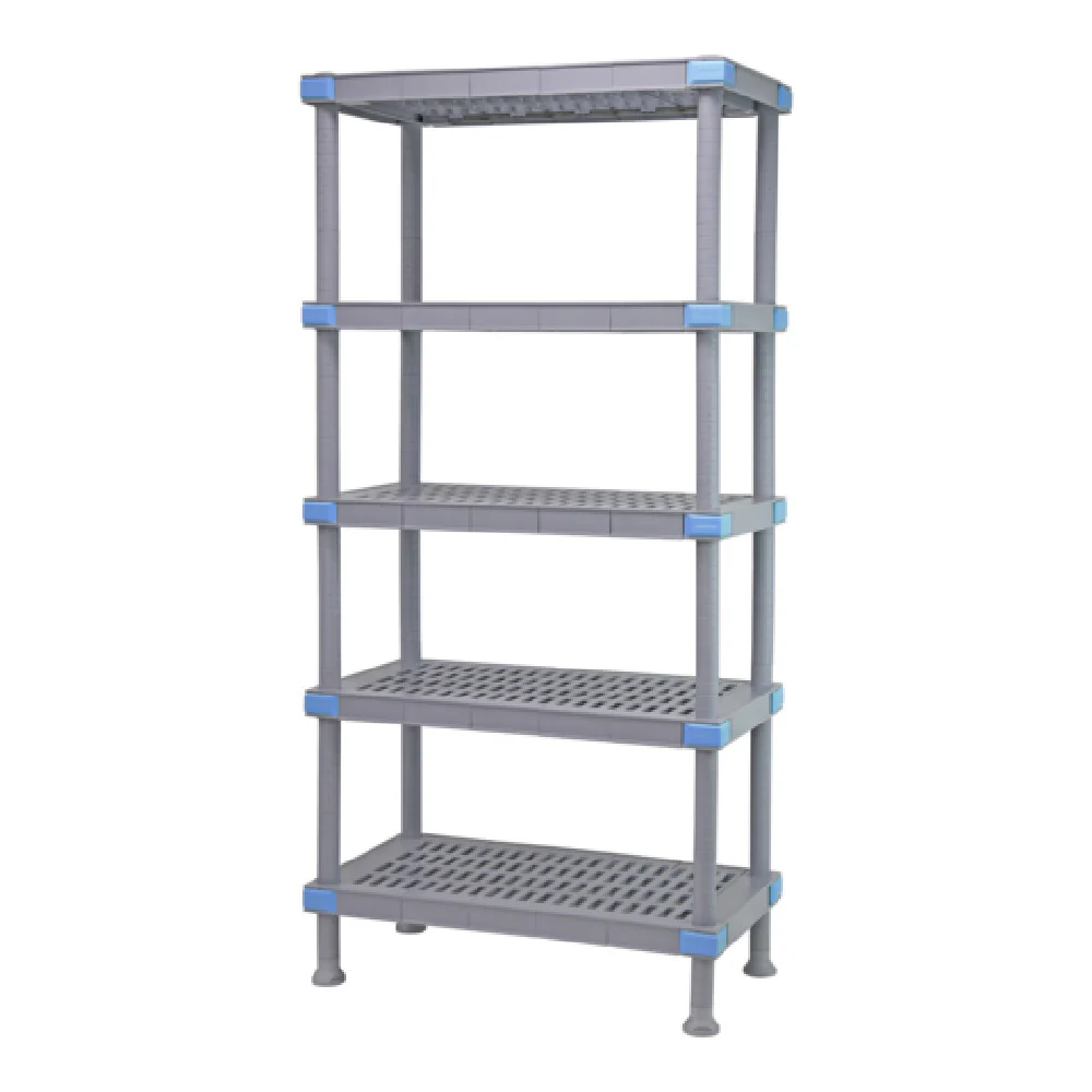 Quantum QP216062VS-5 60 Inch Shelving Unit All Polymer Gray with 2000 lbs Load Capacity