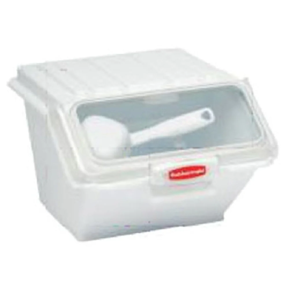 Rubbermaid FG9G6000WHT 15 Inch Ingredient Bin with Portioning Scoop