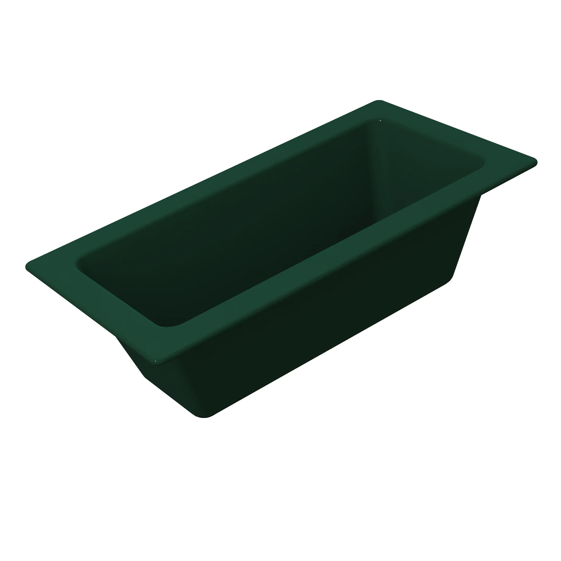 Tablecraft CW4056HGN 2-1/2 Quarts Food Pan Cold Holding Rectangular Aluminum Hunter Green Finish