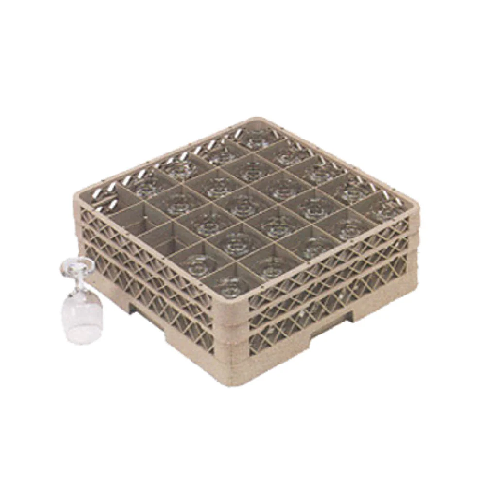 Vollrath TR6BBBBB-06 19 Inch Traex Full Size Glass Rack Impact Resistant Plastic