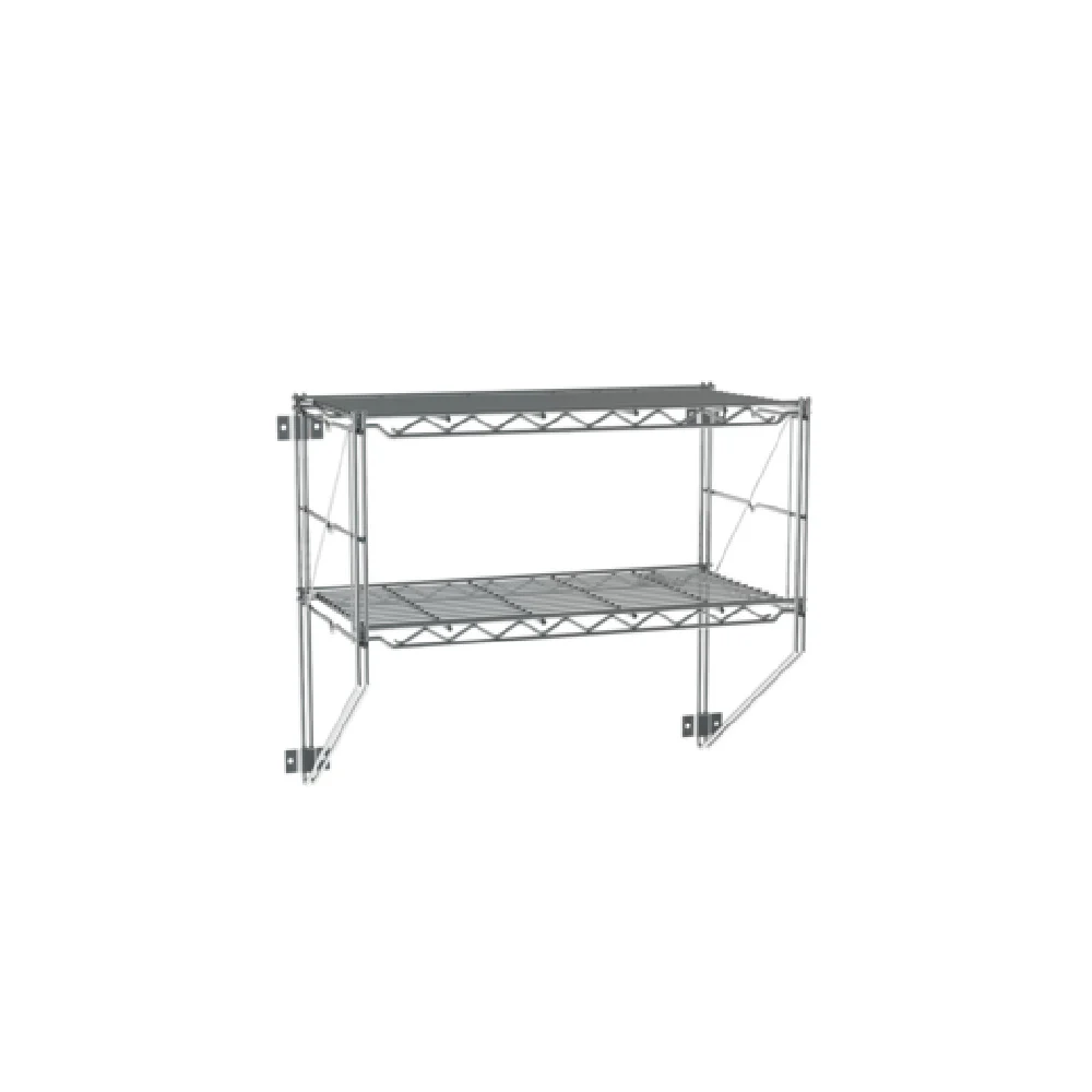 Metro 12WS12C 26 Inch Wall Mounted Shelving Kit with 2 Shelves Chrome