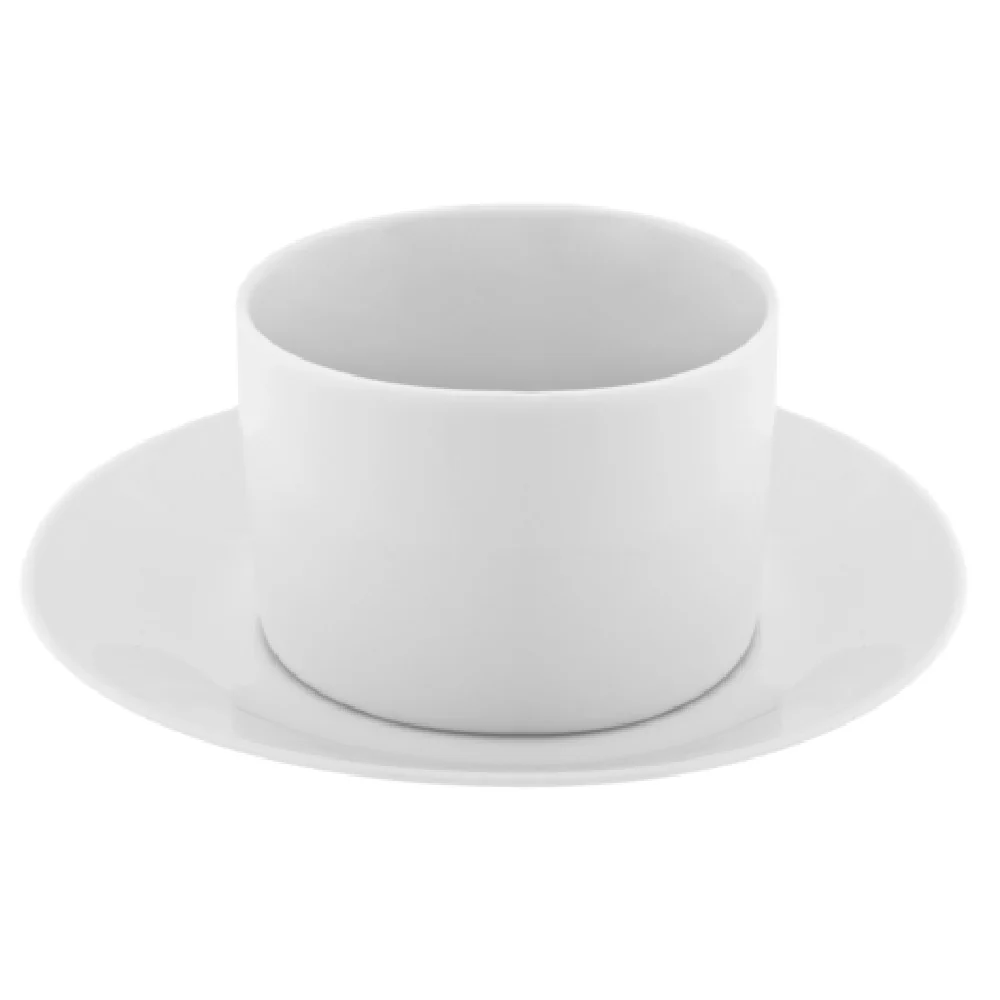 Ten Strawberry Street RW0009NOHANDLESAUCER Can Cup & Saucer Set 8 Oz. Fits Saucer RW0009S