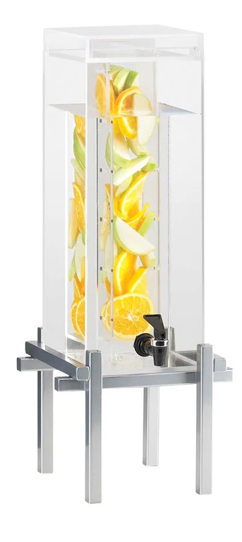 Cal Mil 1132-3INF-74 10 Inch Acrylic Beverage Dispenser with Infusion Chamber Cal Mil 1132-3INF-74 10 Inch Acrylic Beverage Dispenser with Infusion Chamber