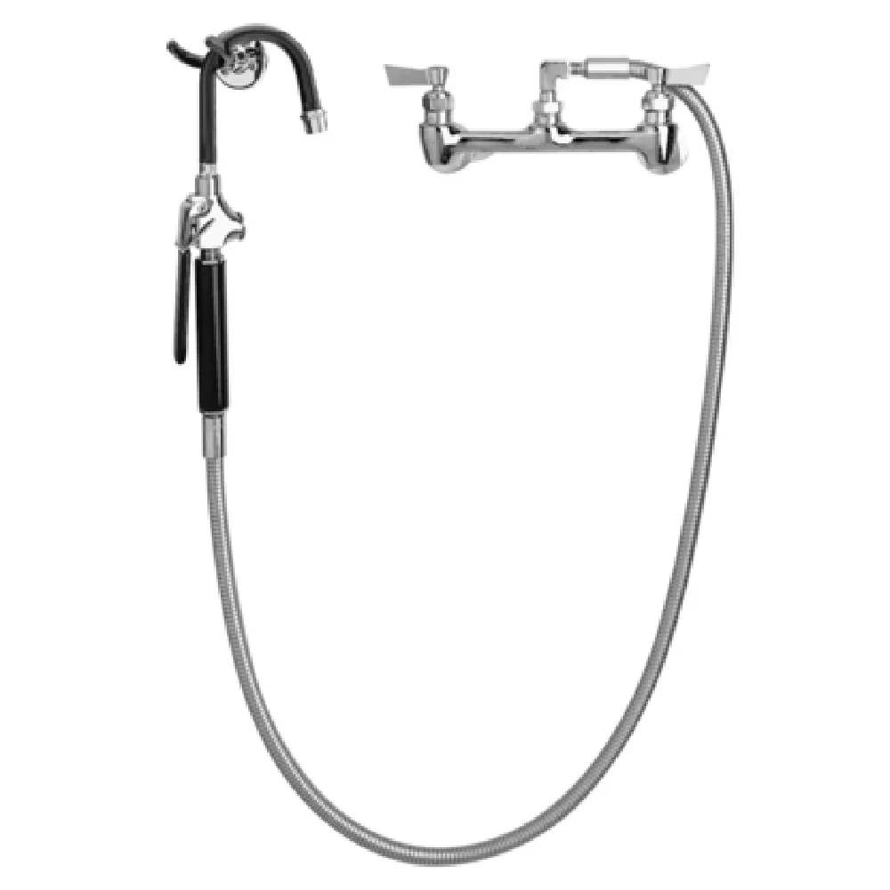 Fisher 2250 8 Inch Pot Filler Faucet Wall Mount Control Valve with Swivel Hose Adapter Fisher 2250 8 Inch Pot Filler Faucet Wall Mount Control Valve with Swivel Hose Adapter