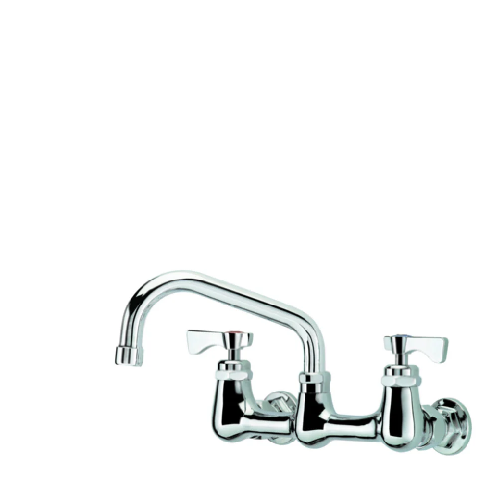 Krowne 14-806L 8-Inch Splash Mounted Faucet with 6-Inch Swing Spout and Ceramic Valve