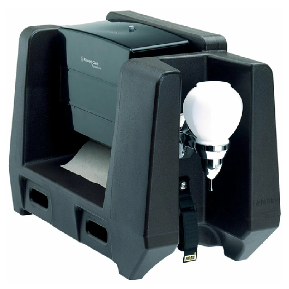 Cambro HWATD110 Handwashing System Portable Plastic with Paper Towel and Soap Dispenser