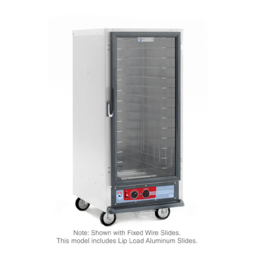 Metro C517-HFC-L 25 Inch Heated Cabinet Mobile Non Insulated with Clear Door
