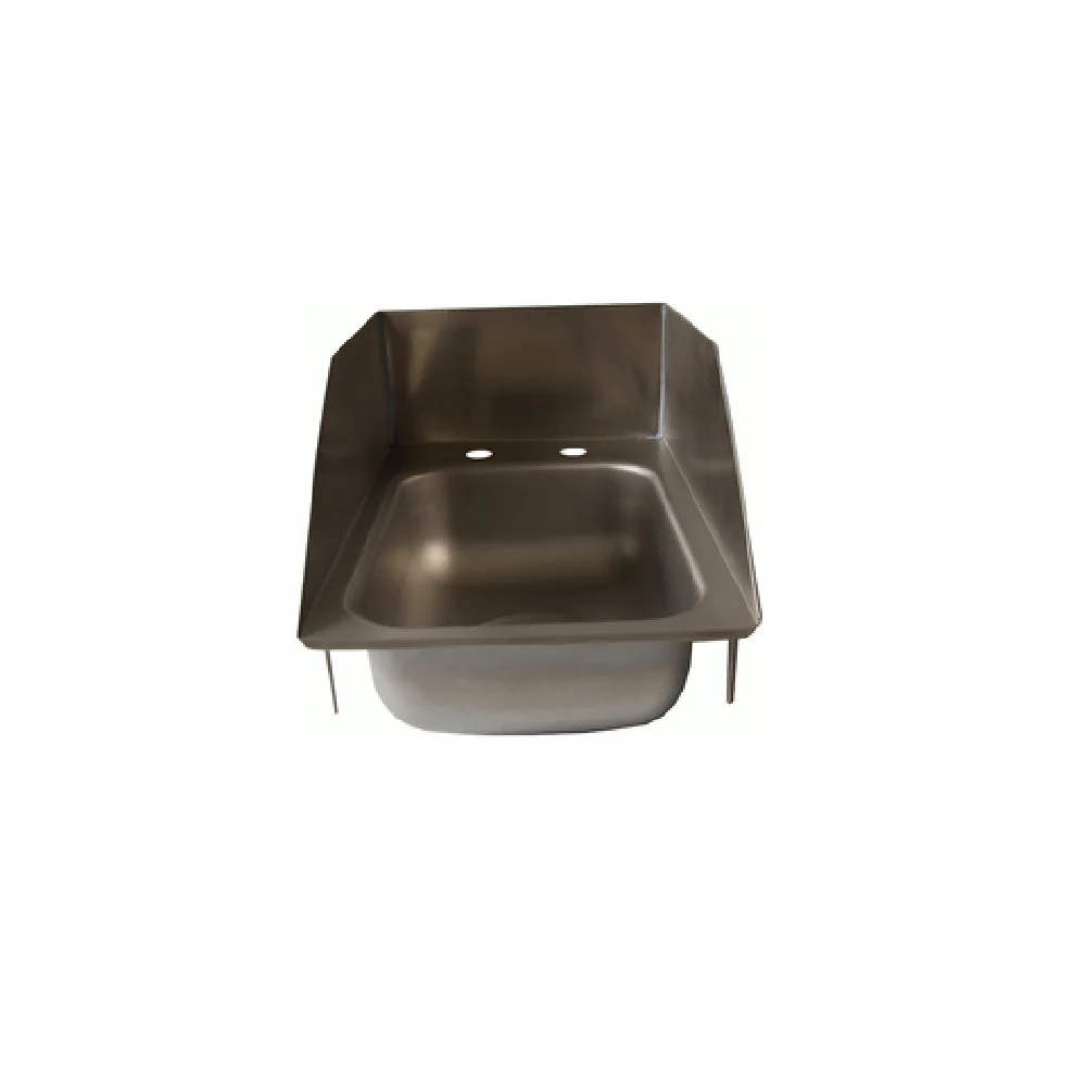 NBR Equipment DI-1-101405LR 12-5/8 Inch Drop-In Sink One Compartment Stainless Steel with Basket Drain NBR Equipment DI-1-101405LR 12-5/8 Inch Drop-In Sink One Compartment Stainless Steel with Basket Drain