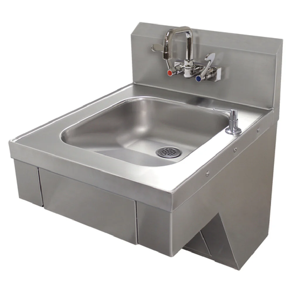 Advance Tabco 7-PS-77-W 14 Inch ADA Compliant Hand Sink Wall Mounted with Faucet