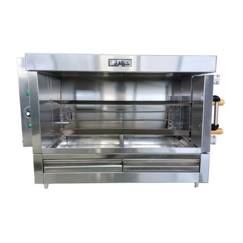 AMPTO FRE2VE 46 Inch Electric Rotisserie Oven with 2 Stainless Steel V Spit Skewers AMPTO FRE2VE 46 Inch Electric Rotisserie Oven with 2 Stainless Steel V Spit Skewers