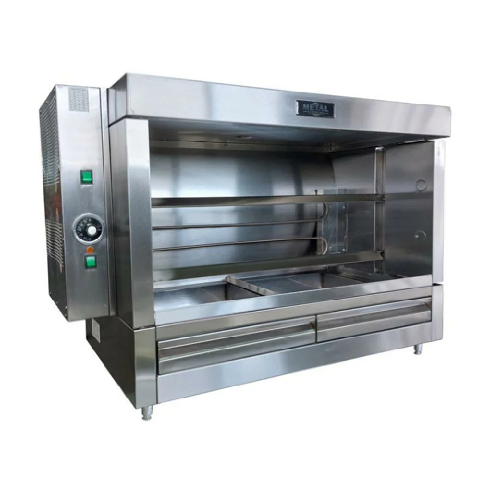 AMPTO FRE2VE 46 Inch Electric Rotisserie Oven with 2 Stainless Steel V Spit Skewers AMPTO FRE2VE 46 Inch Electric Rotisserie Oven with 2 Stainless Steel V Spit Skewers