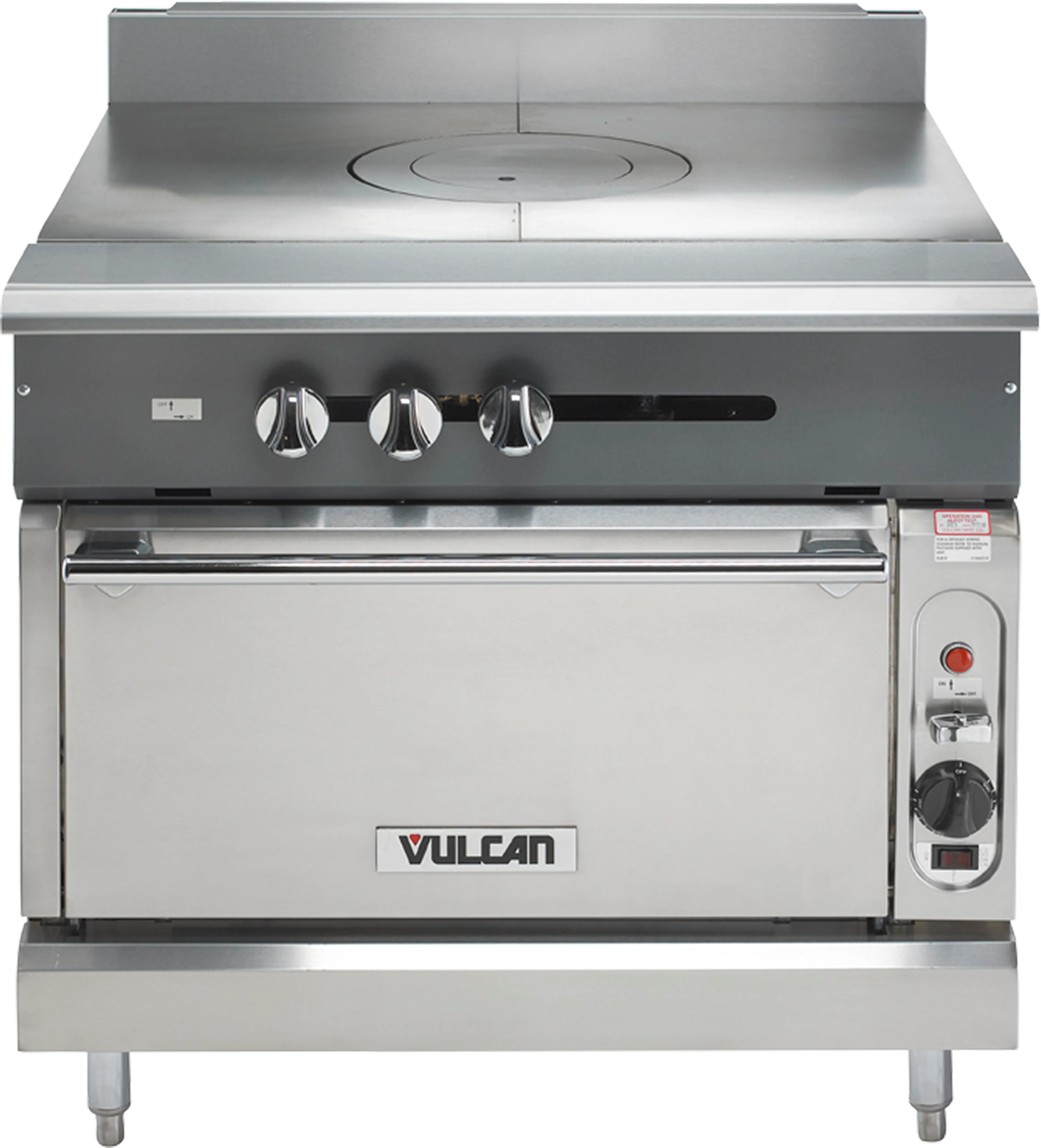 Vulcan V1FT36S_NAT 36 Inch Gas Range Heavy Duty with Standard Oven 95,000 BTU Vulcan V1FT36S_NAT 36 Inch Gas Range Heavy Duty with Standard Oven 95,000 BTU
