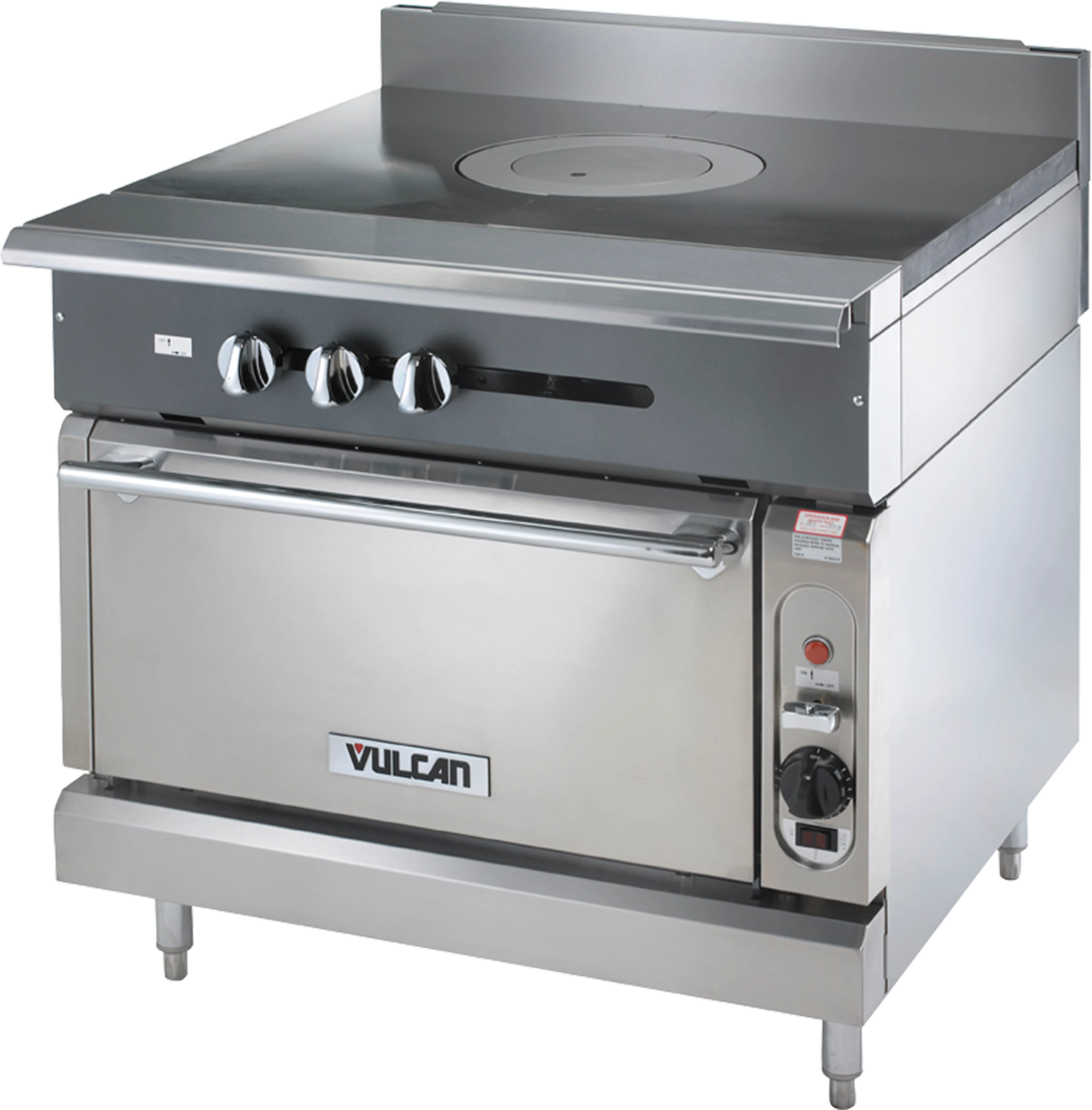 Vulcan V1FT36S_NAT 36 Inch Gas Range Heavy Duty with Standard Oven 95,000 BTU Vulcan V1FT36S_NAT 36 Inch Gas Range Heavy Duty with Standard Oven 95,000 BTU