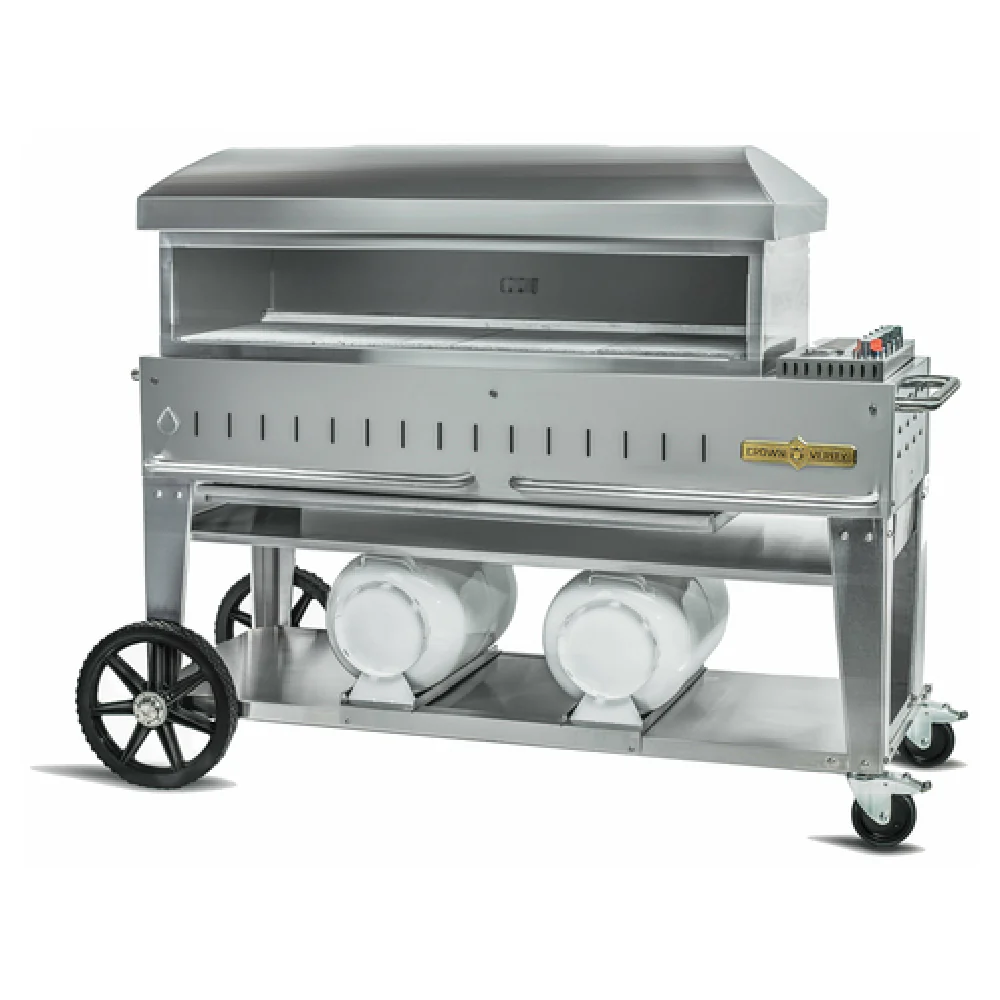 Crown Verity CV-PZ48-CB 48 Inch Pizza Oven Gas Stainless Steel 4 Burner