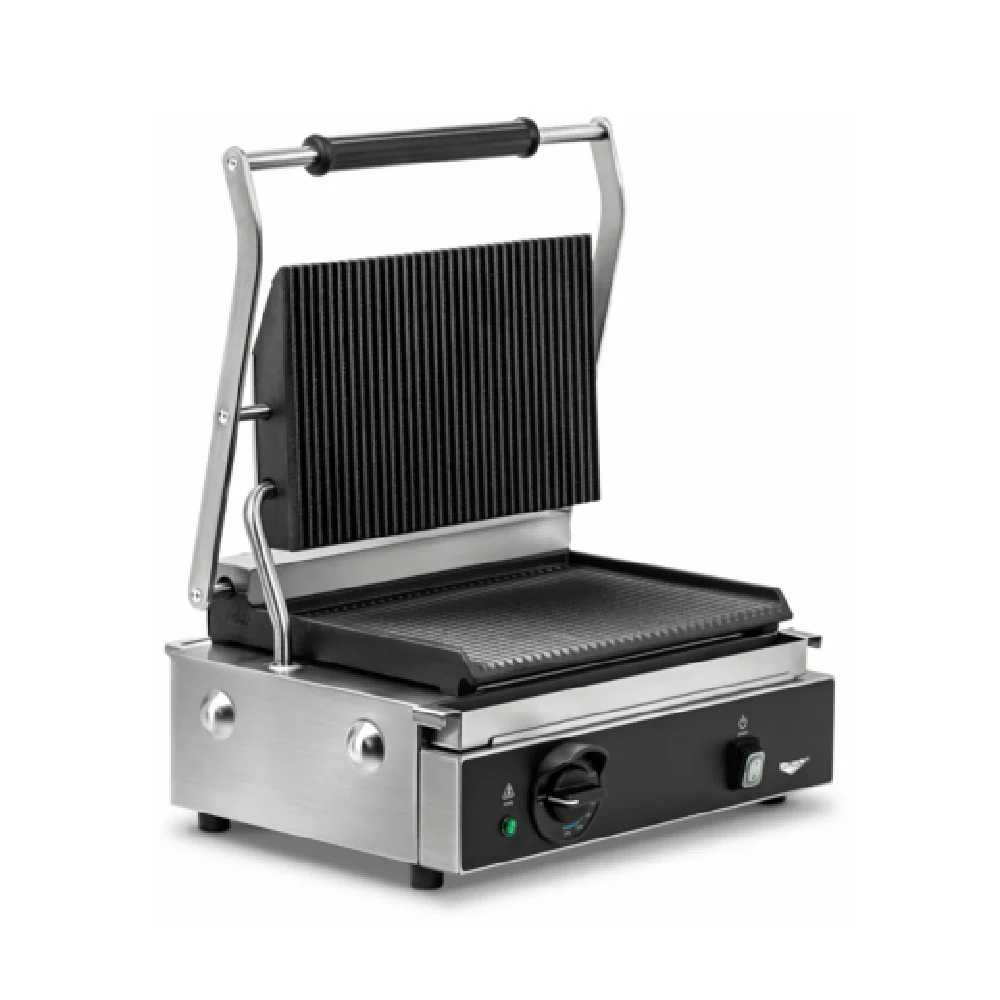 Vollrath PSG4-SG120 13-1/2 Inch Electric Panini Sandwich Grill Cast Iron Plates Vollrath PSG4-SG120 13-1/2 Inch Electric Panini Sandwich Grill Cast Iron Plates