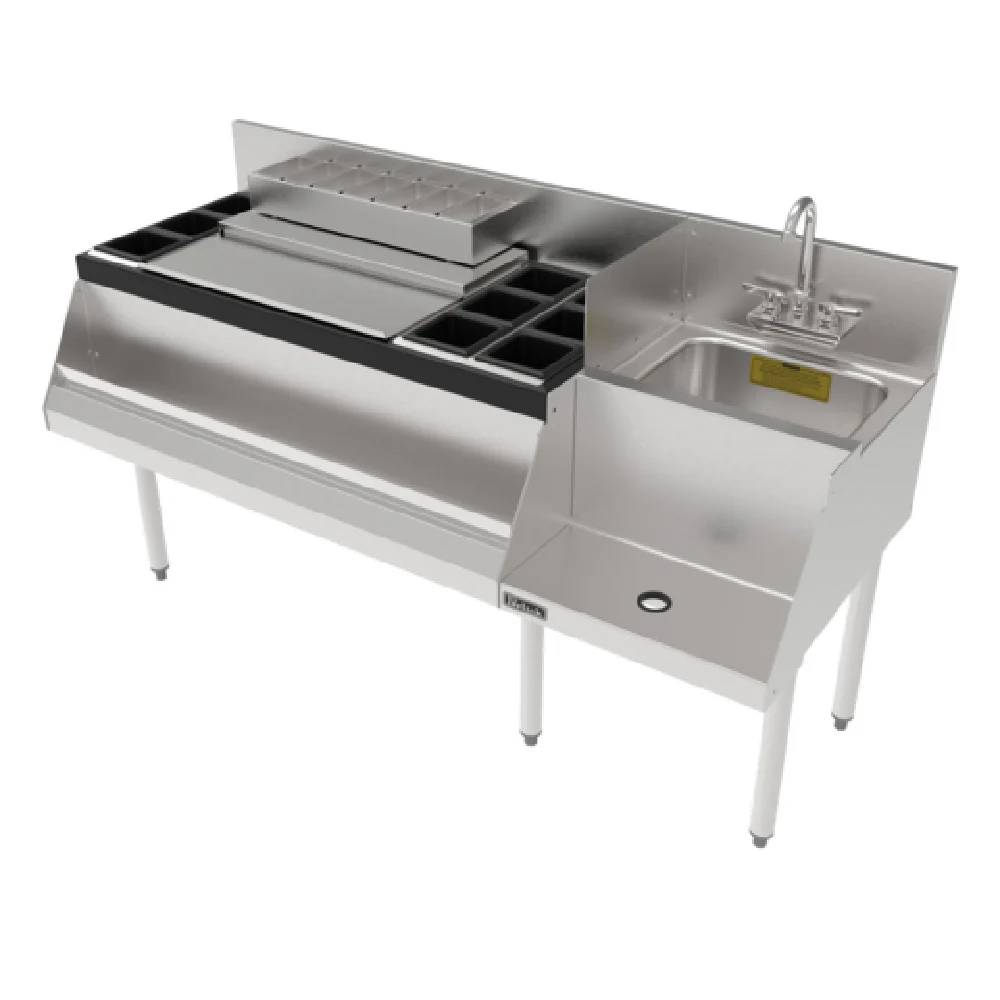 Perlick UCS60A-LF 60 Inch Underbar Ice Bin and Cocktail Station Stainless Steel with Sink Perlick UCS60A-LF 60 Inch Underbar Ice Bin and Cocktail Station Stainless Steel with Sink