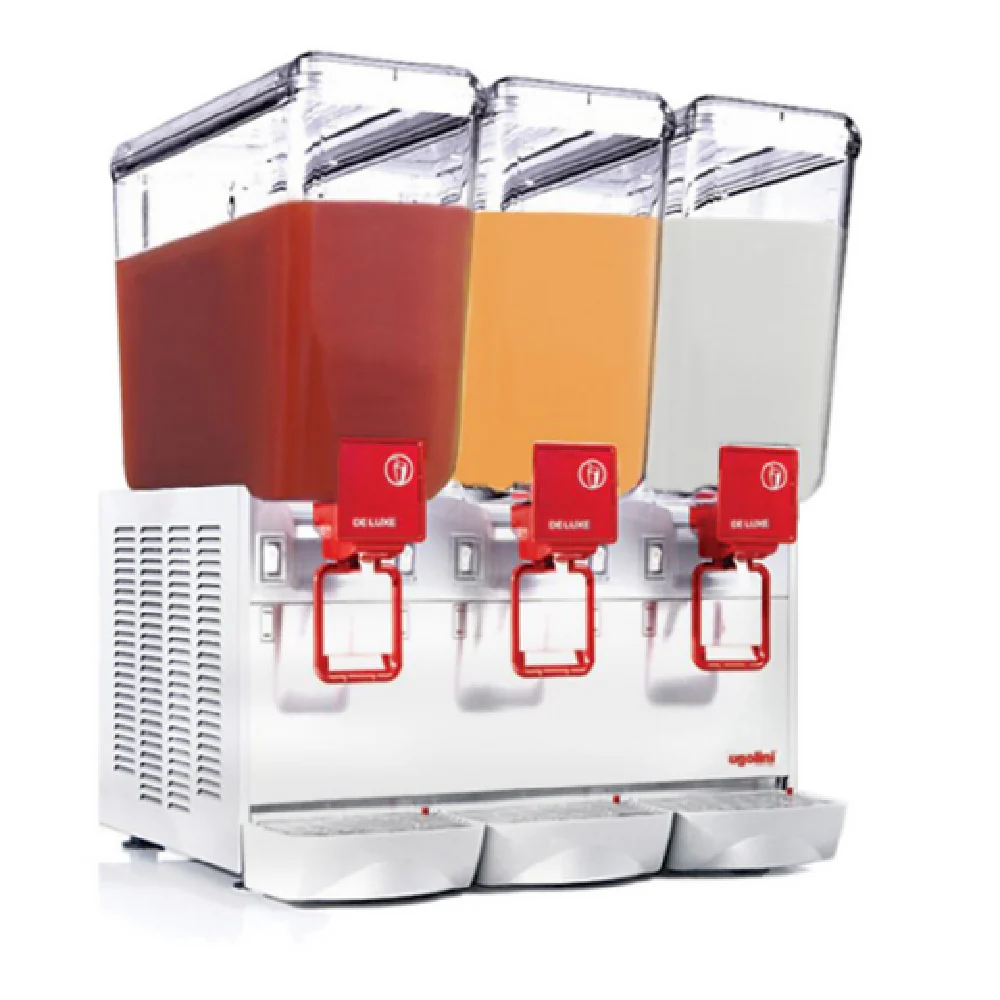 Monaco Foodservice UEAD301K0 21 Inch Electric Beverage Dispenser with 3 Bowls Stainless Steel