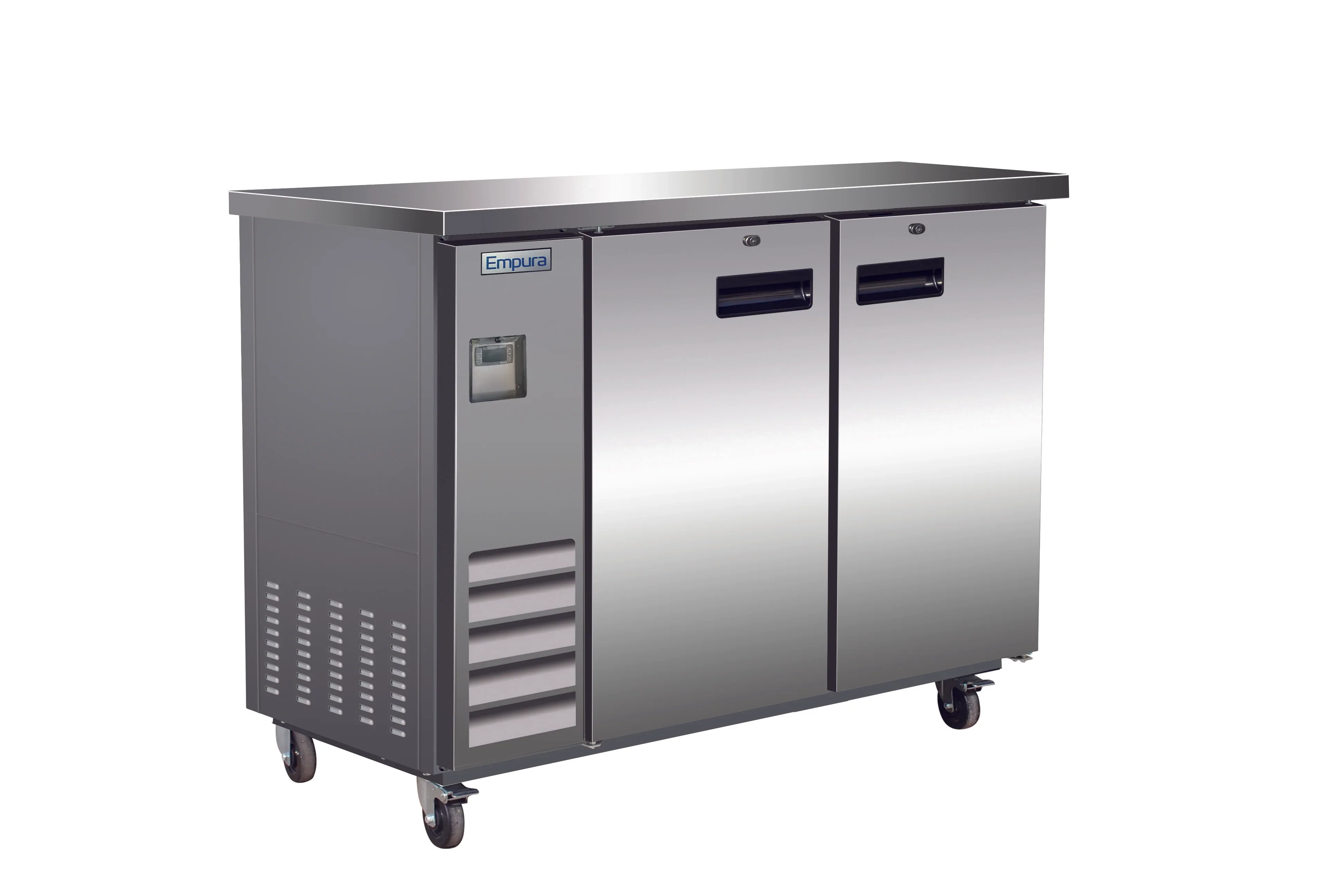 Empura Refrigeration E-KBB48-2-24-S 49 Inch Back Bar Cooler 33 to 41 F with 2 Doors