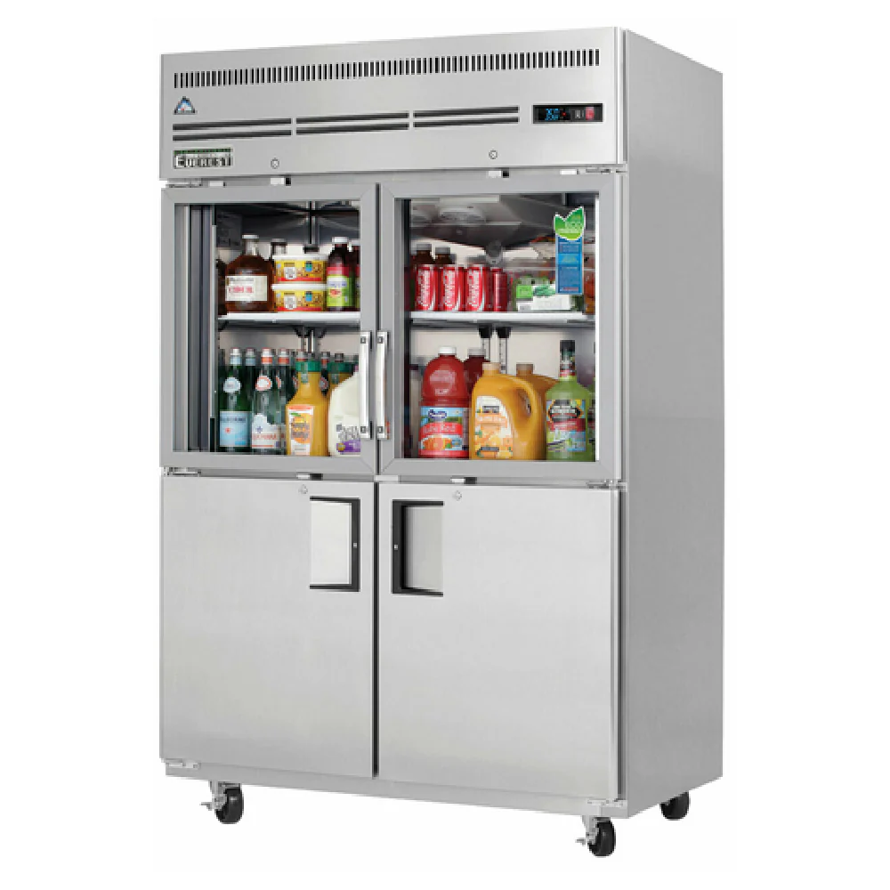 Everest Refrigeration EGSH4 50 Inch Electric Reach-In Refrigerator with Stainless Steel Exterior and Air Defrost Everest Refrigeration EGSH4 50 Inch Electric Reach-In Refrigerator with Stainless Steel Exterior and Air Defrost