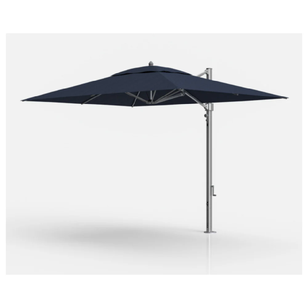 Plantation Prestige Commercial Furniture 9085F-01 GRC Avalon Cantilever Umbrella 8.5' X 11' Rect Top