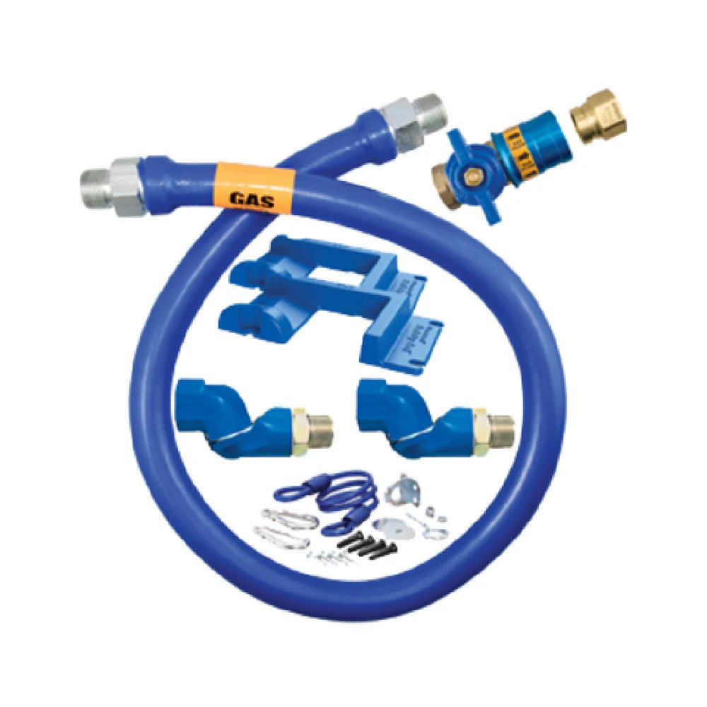Dormont 16100KITCF2S48PS 1 Inch Moveable Gas Connector Kit with Safety Quik and Swivel MAX