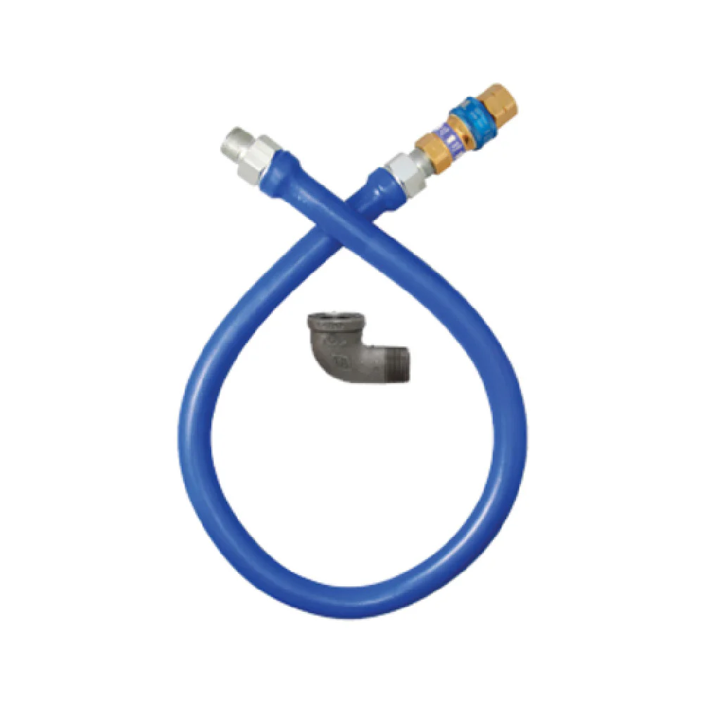 Dormont 1675BPQ24 3/4 Inch Diameter gas Connector Hose Assembly 24 Inch Long with SnapFast QD and Elbow 232000 BTU Dormont 1675BPQ24 3/4 Inch Diameter gas Connector Hose Assembly 24 Inch Long with SnapFast QD and Elbow 232000 BTU