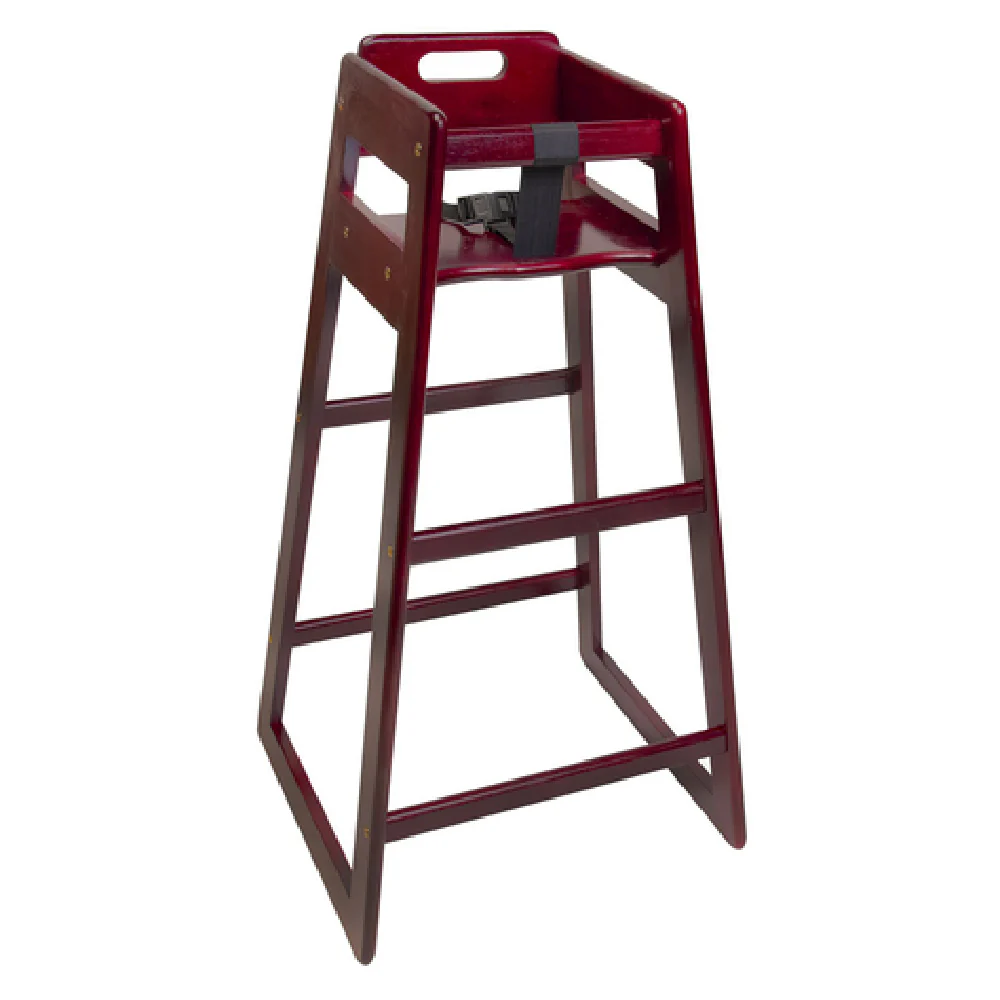 Central Specialties 910MH 20-1/2 Inch Deluxe High Chair Wood Mahogany with A-frame Design Central Specialties 910MH 20-1/2 Inch Deluxe High Chair Wood Mahogany with A-frame Design
