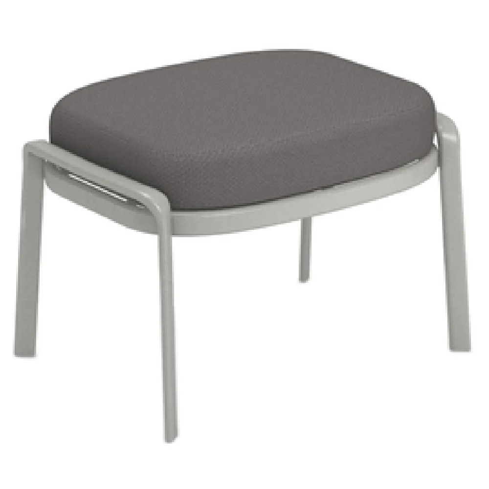 emuamericas, llc 1222 25 Inch Ottoman with Aluminum Tubular Frame Indoor Outdoor emuamericas, llc 1222 25 Inch Ottoman with Aluminum Tubular Frame Indoor Outdoor