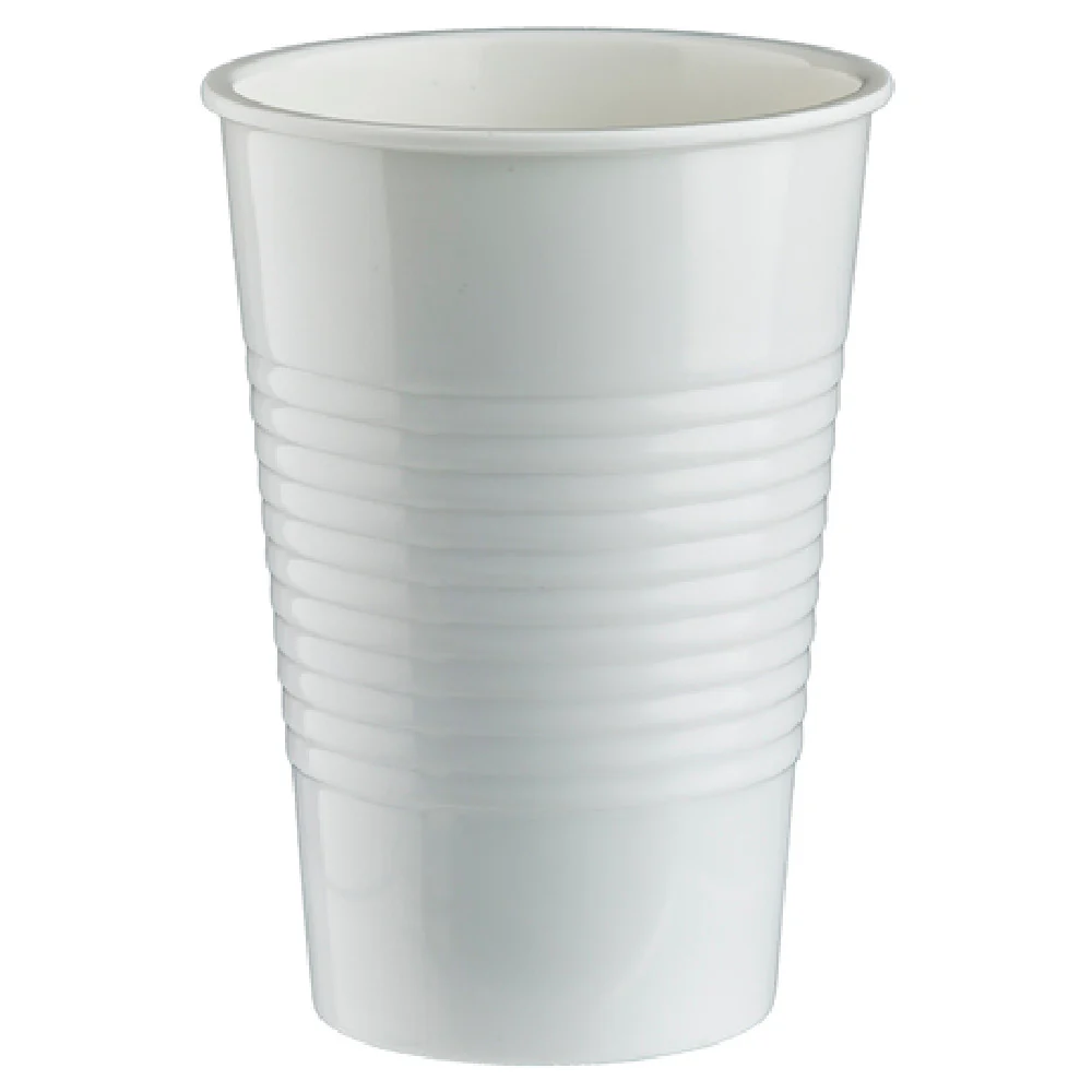 Tablecraft 123464 6 Oz White Melamine Better Burger Collection Tumbler