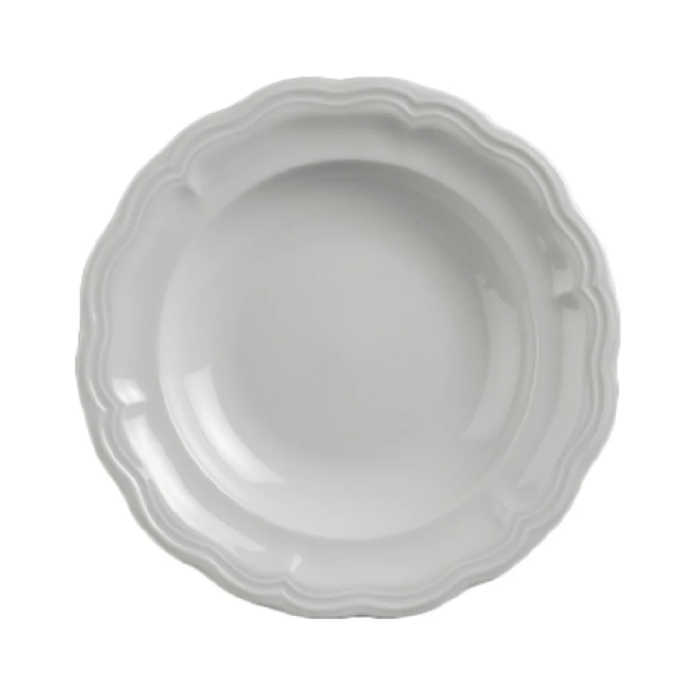 Steelite 6640V920 9.5 Inch Round Deep Plate 6.75 Oz Porcelain Queen Ann