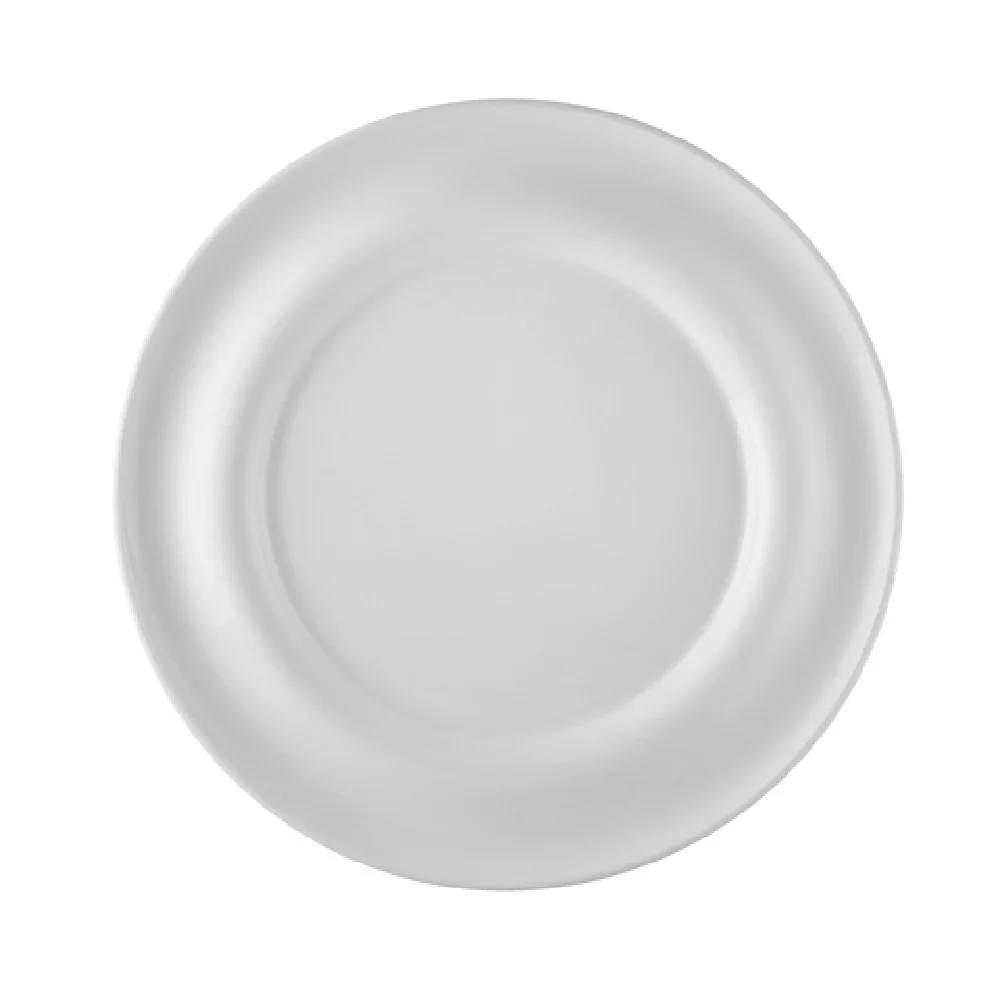 CAC China PS-E16 10-1/4 Inch Round Dipping Plate Porcelain Bone White