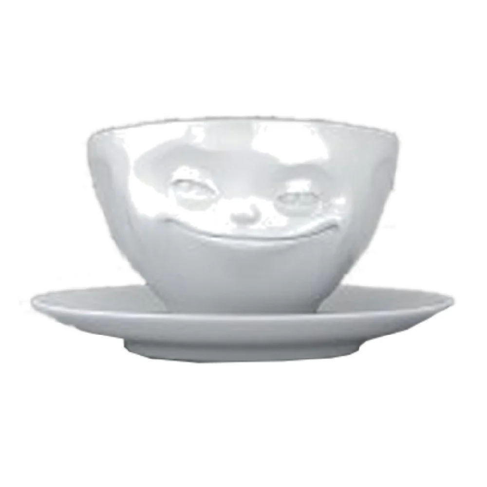 BauscherHepp 144000 6.6 oz Cup Porcelain with handle White - Embossed face