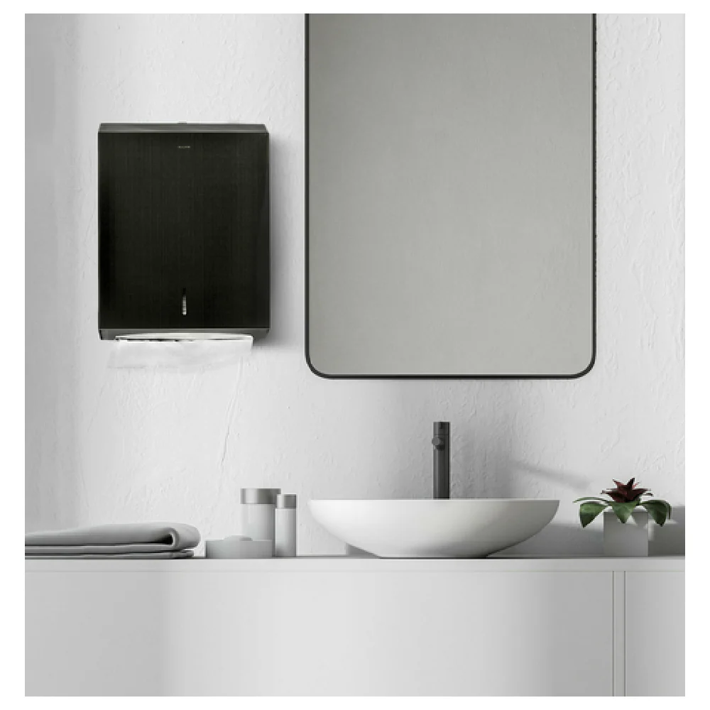 Alpine Industries ALP480-AN 11-1/5 Inch Paper Towel Dispenser Wall-mounted Stainless Steel Brushed Antique Nickel with Lock and Key Alpine Industries ALP480-AN 11-1/5 Inch Paper Towel Dispenser Wall-mounted Stainless Steel Brushed Antique Nickel with Lock and Key