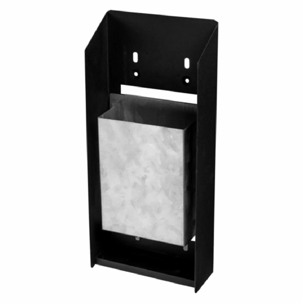 Alpine Industries ALP490-03-BLK 5-1/2 Inch Cigarette Disposal Tower Wall Mount Steel and Black Alpine Industries ALP490-03-BLK 5-1/2 Inch Cigarette Disposal Tower Wall Mount Steel and Black