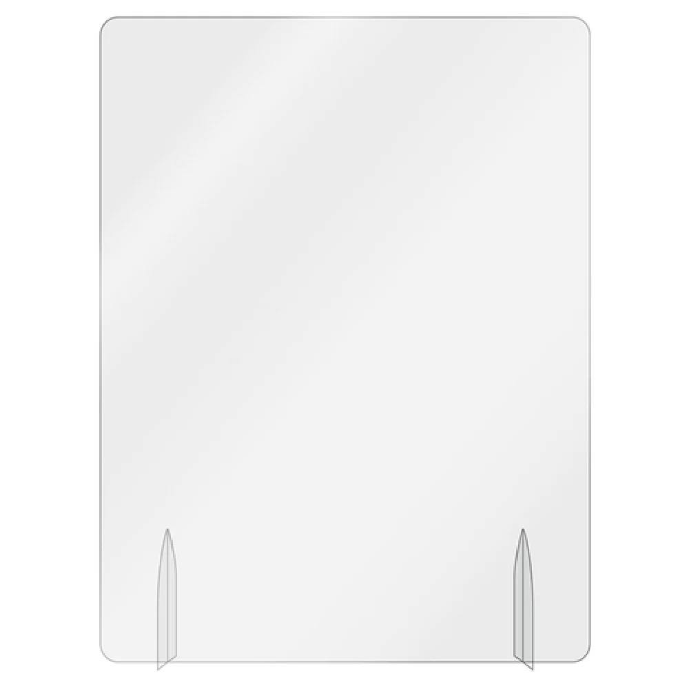 Aarco FPT2418-3 18 Inch Freestanding Protection Shield Heavy-duty Acrylic Clear