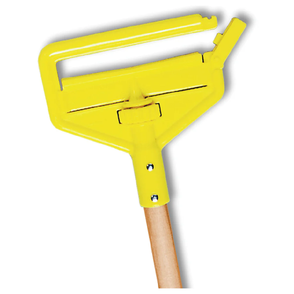 Rubbermaid Commercial Products FGH116000000 60 Inch Wood Mop Handle with Yellow Head
