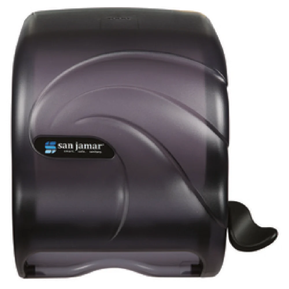 San Jamar T990TBK 12-1/2 Inch Paper Towel Dispenser Manual Lever Black Pearl San Jamar T990TBK 12-1/2 Inch Paper Towel Dispenser Manual Lever Black Pearl