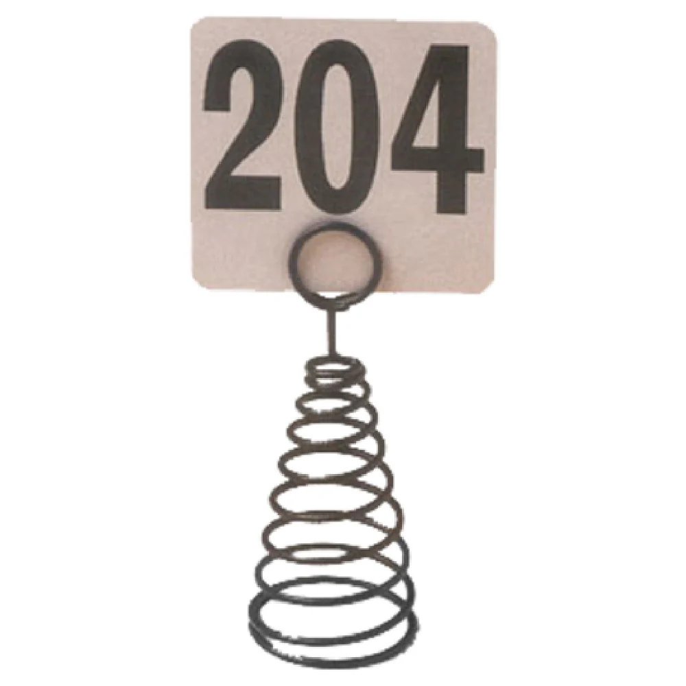 American Metalcraft MHSB7 6 Inch Number Holder Wire Loop Clip Black Metal Finish