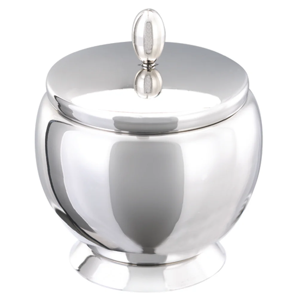 Service Ideas STCSG5 4 Oz Sugar Bowl With Lid Stainless Steel Polished Finish