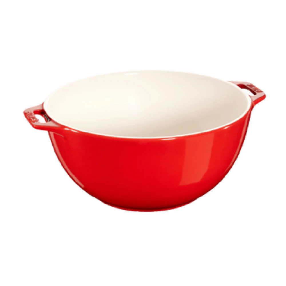 Zwilling 40510-797 3.4 Quart Serving Bowl Round with Handles Ceramic Cherry