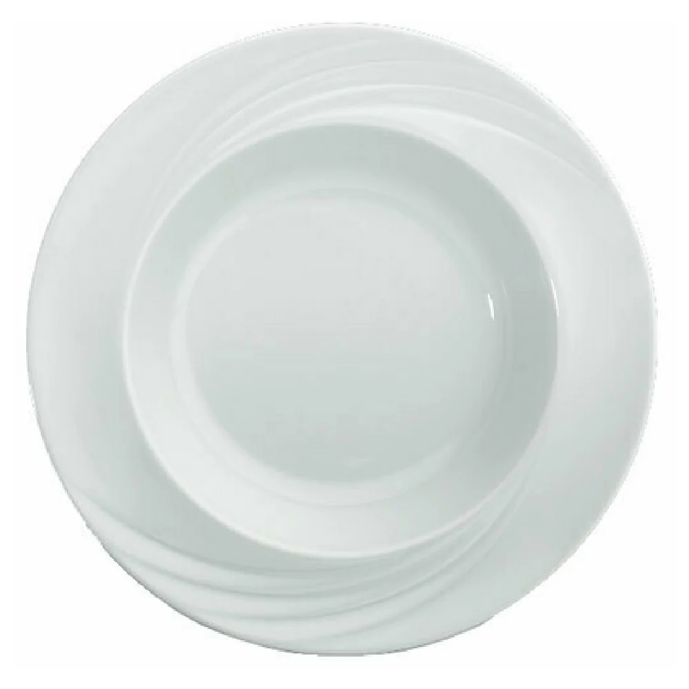 Libbey 9181823 9 Inch Diameter Round Bowl Deep Rim Porcelain Donna Pattern Libbey 9181823 9 Inch Diameter Round Bowl Deep Rim Porcelain Donna Pattern