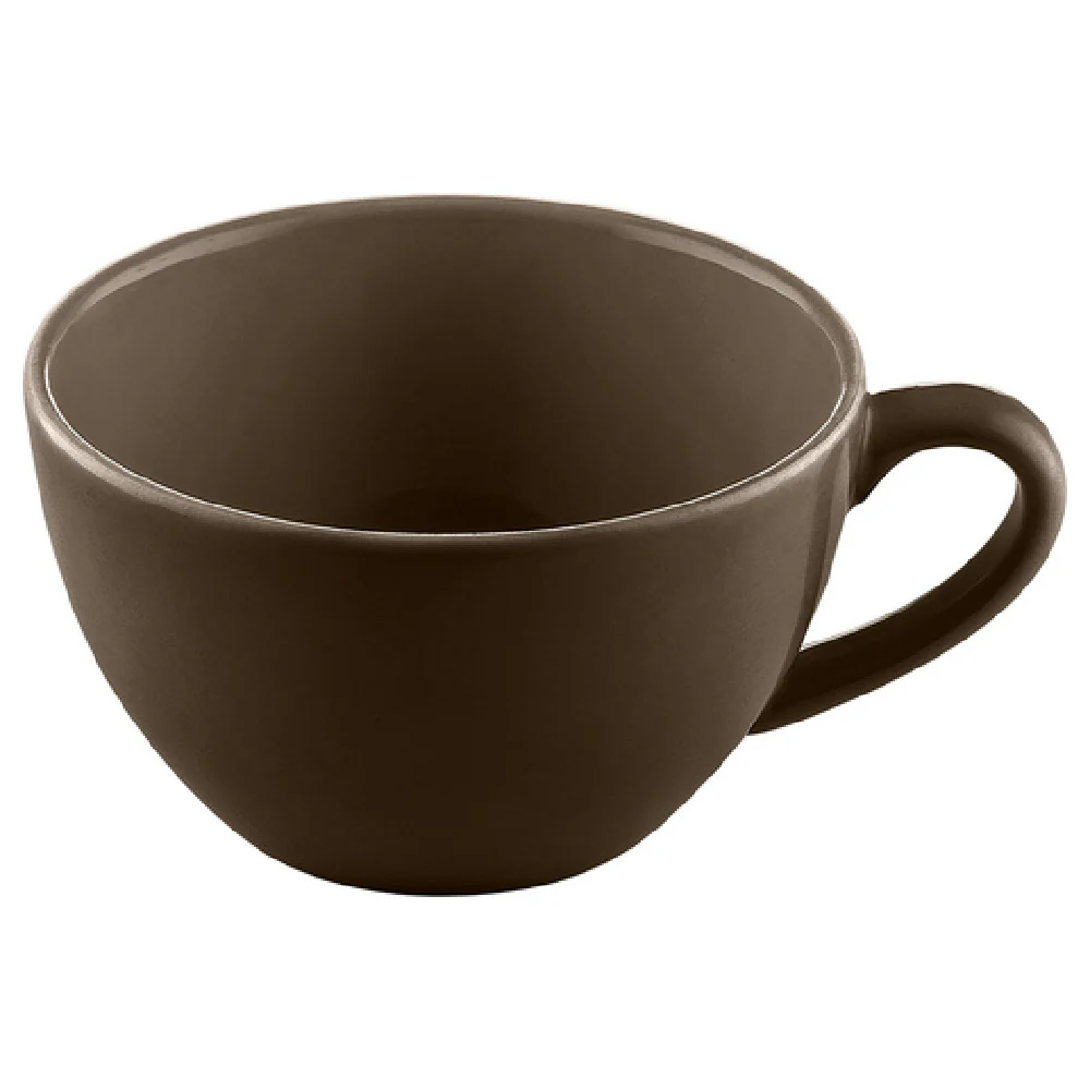BauscherHepp 275195-700665 15.2 Oz Cup Porcelain Sandstone Dark Brown Uni
