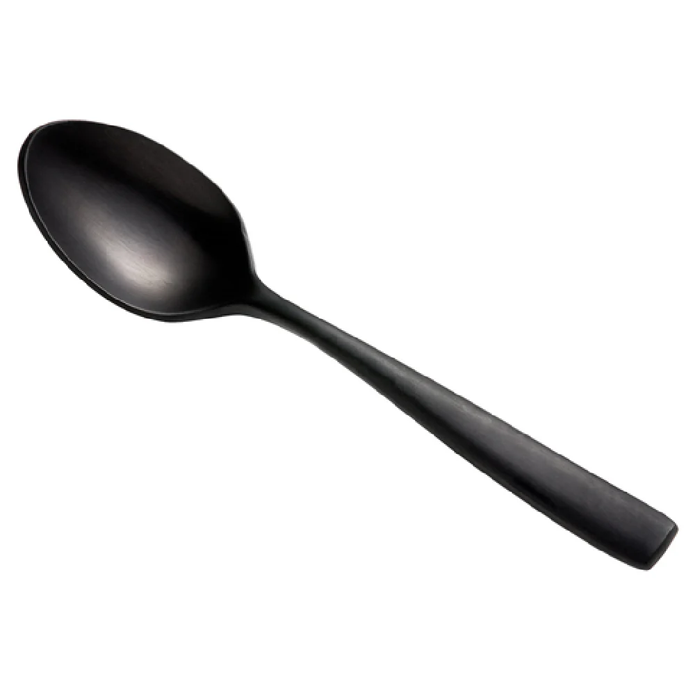 Bon Chef S3016BM 4-7/8 Inch Demitasse Spoon PVD Coated Black Matte Stainless Steel