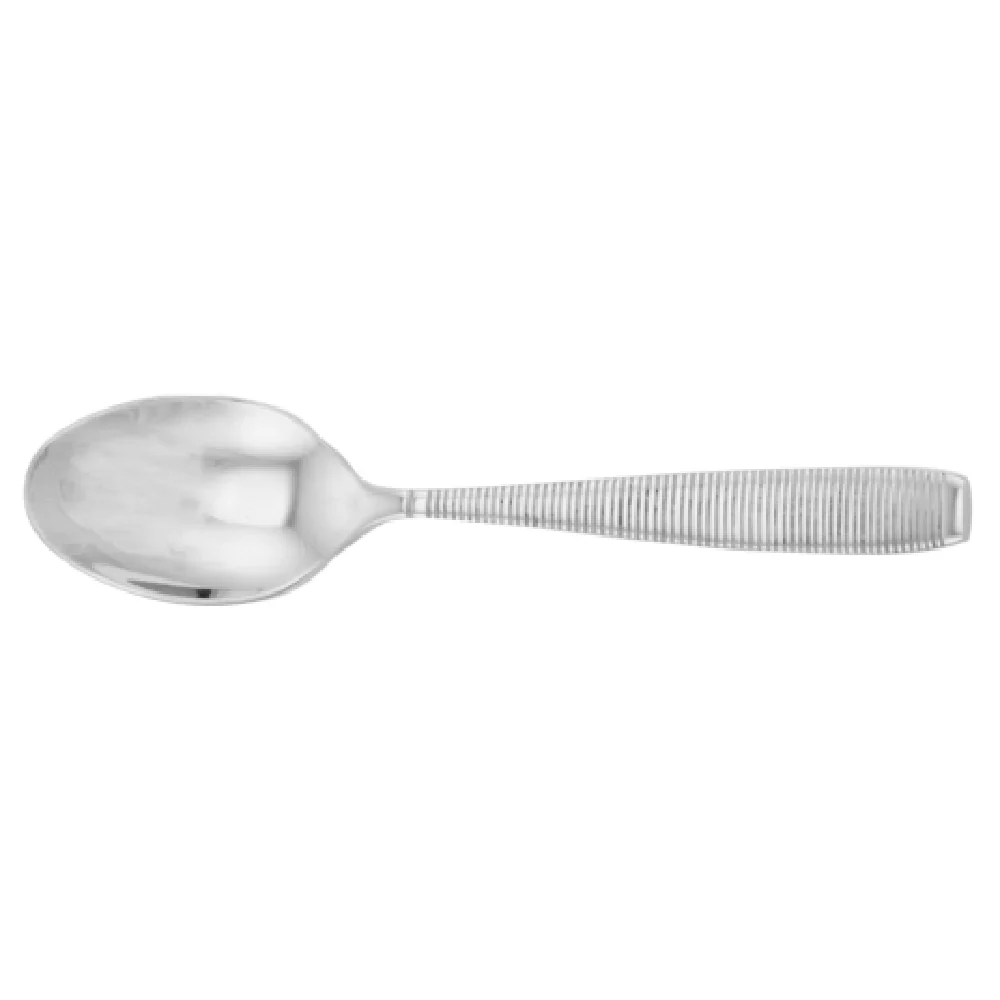 Steelite WLMAS01 6-1/4 Inch Teaspoon Grooved Handle Stainless Steel Mirror Finish Steelite WLMAS01 6-1/4 Inch Teaspoon Grooved Handle Stainless Steel Mirror Finish