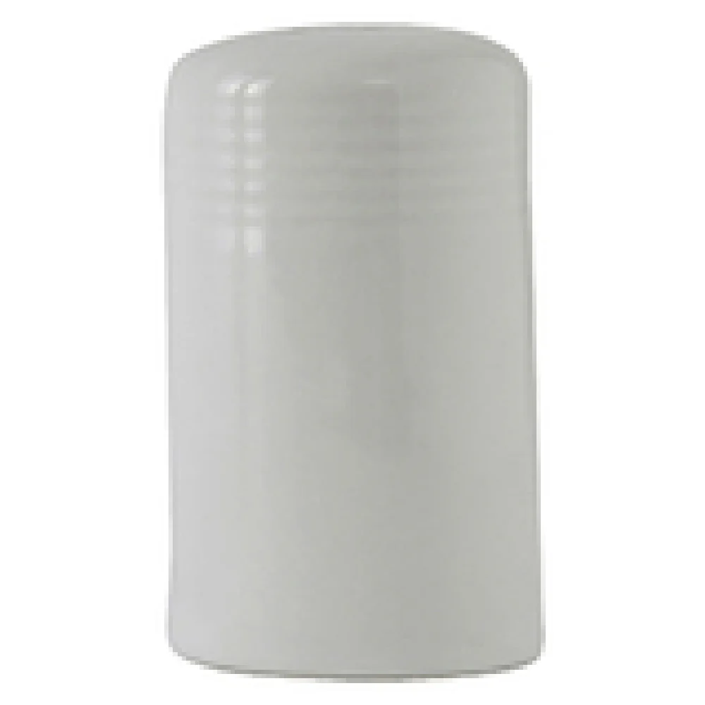Tuxton BWJ-0301 2 Oz Salt Shaker White Lead-Free Ceramic